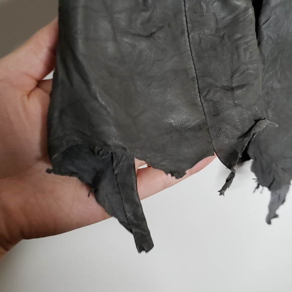 Apocalyptic Leather Jacket Goth Grunge - Picture 6 of 11